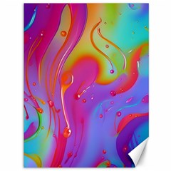 Beautiful Fluid Shapes In A Flowing Background Canvas 36  X 48  by GardenOfOphir