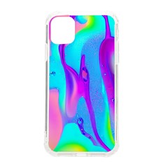 Colorful Abstract Fluid Art Pattern Iphone 11 Tpu Uv Print Case by GardenOfOphir