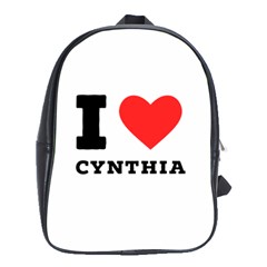 I Love Cynthia School Bag (xl) by ilovewhateva