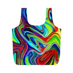 Fluid Forms Full Print Recycle Bag (m) by GardenOfOphir