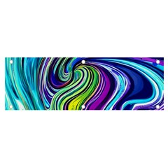 Waves Of Color Banner And Sign 6  X 2  by GardenOfOphir