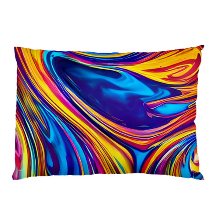 Dancing In The Liquid Light Pillow Case (Two Sides)