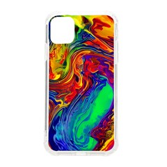 Waves Of Colorful Abstract Liquid Art Iphone 11 Tpu Uv Print Case by GardenOfOphir