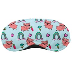 Pigs Pattern Art Design Drawing Sketch Wallpaper Sleeping Mask by Wegoenart