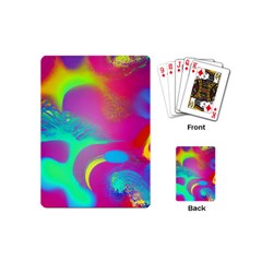 Fluid Background Playing Cards Single Design (mini) by GardenOfOphir