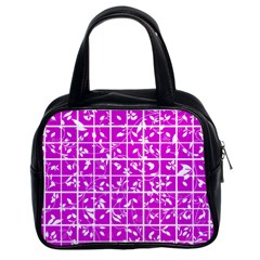 Pattern 8 Classic Handbag (two Sides) by GardenOfOphir