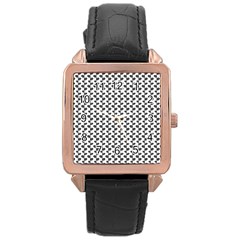 Pattern 59 Rose Gold Leather Watch  by GardenOfOphir