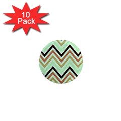 Chevron Iii 1  Mini Magnet (10 Pack)  by GardenOfOphir