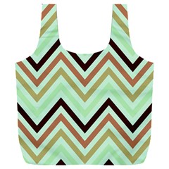 Chevron Iii Full Print Recycle Bag (xxl) by GardenOfOphir