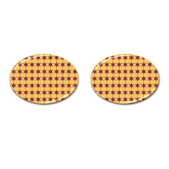 Pattern 141 Cufflinks (oval) by GardenOfOphir