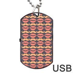 Pattern 175 Dog Tag Usb Flash (two Sides) by GardenOfOphir