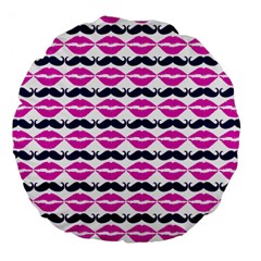 Pattern 177 Large 18  Premium Flano Round Cushions by GardenOfOphir