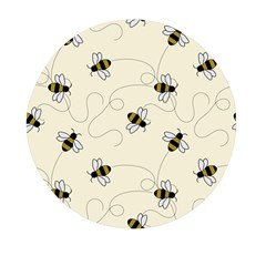 Insects Bees Digital Paper Mini Round Pill Box (pack Of 5)