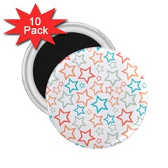 Background Pattern Texture Design 2 25  Magnets (10 Pack) 