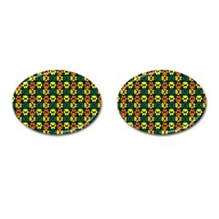 Pattern 215 Cufflinks (oval) by GardenOfOphir