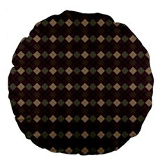 Pattern 254 Large 18  Premium Flano Round Cushions by GardenOfOphir