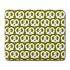 Olive Pretzel Illustrations Pattern Large Mousepad by GardenOfOphir