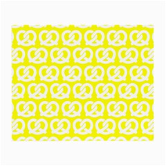 Yellow Pretzel Illustrations Pattern Small Glasses Cloth (2 Sides) by GardenOfOphir