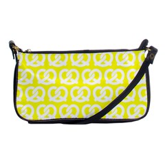 Yellow Pretzel Illustrations Pattern Shoulder Clutch Bag by GardenOfOphir