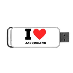 I Love Jacqueline Portable Usb Flash (one Side) by ilovewhateva