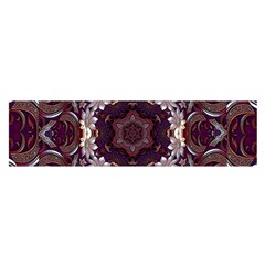 Rosette Kaleidoscope Mosaic Abstract Background Oblong Satin Scarf (16  X 60 ) by Jancukart