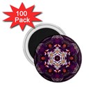 Rosette Kaleidoscope Mosaic Abstract Background Art 1.75  Magnets (100 pack) 