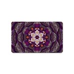 Rosette Kaleidoscope Mosaic Abstract Background Art Magnet (Name Card)