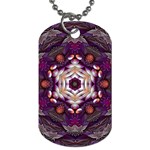 Rosette Kaleidoscope Mosaic Abstract Background Art Dog Tag (One Side)