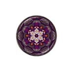 Rosette Kaleidoscope Mosaic Abstract Background Art Hat Clip Ball Marker (10 pack)