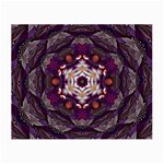 Rosette Kaleidoscope Mosaic Abstract Background Art Small Glasses Cloth