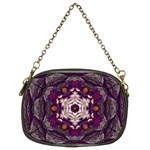 Rosette Kaleidoscope Mosaic Abstract Background Art Chain Purse (Two Sides)