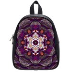 Rosette Kaleidoscope Mosaic Abstract Background Art School Bag (Small)