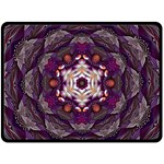 Rosette Kaleidoscope Mosaic Abstract Background Art One Side Fleece Blanket (Large) 80 x60  Blanket Front