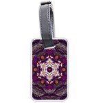 Rosette Kaleidoscope Mosaic Abstract Background Art Luggage Tag (one side)