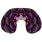 Rosette Kaleidoscope Mosaic Abstract Background Art Travel Neck Pillow