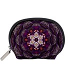 Rosette Kaleidoscope Mosaic Abstract Background Art Accessory Pouch (Small)