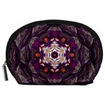 Rosette Kaleidoscope Mosaic Abstract Background Art Accessory Pouch (Large)