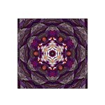 Rosette Kaleidoscope Mosaic Abstract Background Art Satin Bandana Scarf 22  x 22 