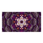 Rosette Kaleidoscope Mosaic Abstract Background Art Satin Shawl 45  x 80 