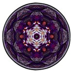 Rosette Kaleidoscope Mosaic Abstract Background Art Wireless Fast Charger(Black)