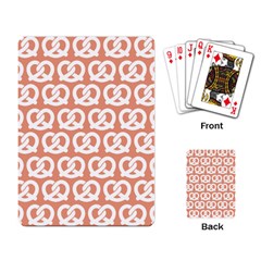 Salmon Pretzel Illustrations Pattern Playing Cards Single Design (rectangle) by GardenOfOphir