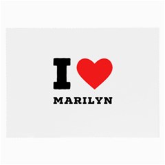 I Love Marilyn Large Glasses Cloth (2 Sides) by ilovewhateva