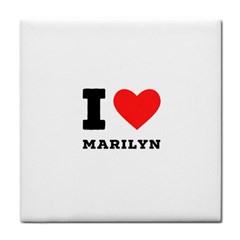 I Love Marilyn Face Towel by ilovewhateva