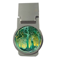 Nature Trees Forest Mystical Forest Jungle Money Clips (round) 