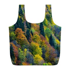 Forest Trees Leaves Fall Autumn Nature Sunshine Full Print Recycle Bag (l)