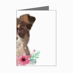 Watercolor Dog Mini Greeting Card by SychEva