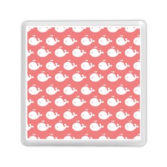 Coral Whales Pattern Memory Card Reader (square) by GardenOfOphir
