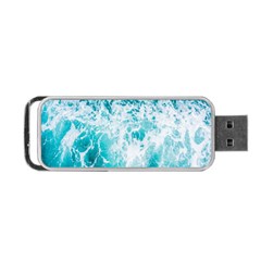 Tropical Blue Ocean Wave Portable Usb Flash (one Side)