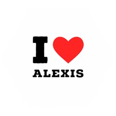 I Love Alexis Wooden Puzzle Hexagon by ilovewhateva