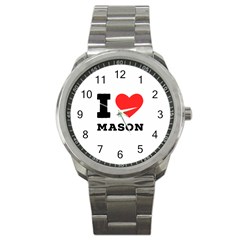 I Love Mason Sport Metal Watch by ilovewhateva